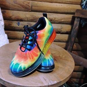 Cape Robbin Rainbow Burst SS Sneakers Tie Dye Full Air Cushion US SZ 6 Nice.
